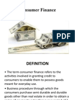 Consumer Finance