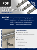 Unistrut Concrete Inserts: P3200 & P3300 SERIES