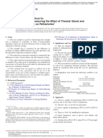 Quantitatively Measuring The Effect of Thermal Shock and Thermal Cycling On Refractories