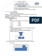 Lesson: Estimating The Area of An Irregular Plane Figure Objective: VALUE FOCUS: Perseverance Prerequisite Concepts and Skills