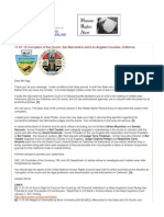 11-01-15 Press Release: Corruption of The Courts, San Bernardino and Los Angeles Counties, California