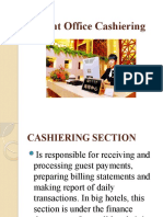 Front Office Cashiering