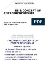 Theories & Concept of Entrepreneurship