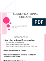 Sudden Maternal Collapse: Max Brinsmead MB Bs PHD May 2015