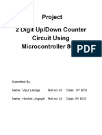 Project 2 Digit Up/Down Counter Circuit Using Microcontroller 8051