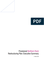  Northern Rock Provisional Restructuring Plan March 31 2008