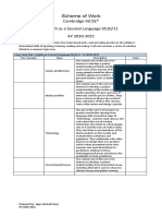 Scheme of Work: Cambridge IGCSE® English As A Second Language 0510/11 AY 2020-2021