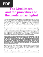 The Muslimeen and The Procedures of The Modern Day Taghout