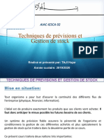 Techniques de Prévision Et Gestion de Stock + CORRECTION 2019