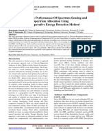 Improving The Performance of Spectrum Sensing and Spectrum Allocation Using Non-Cooperative Energy Detection Method