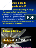 Presentacion Profesional y Unica Del Club de Salud Integral de Ur Solutions!! Vesion 97-2003