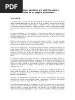 Factores de Riesgo Asociados A La Gastritis Aguda o Crónica en Adultos de Un Hospital Ecuatoriano