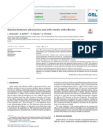 Relation Between Adenoid Size and Otitis Media With Effusion