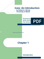 Derivatives: An Introduction: by Robert A. Strong University of Maine