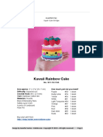 Kawaii Rainbow Cake Eng