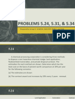 PROBLEMS 5.24, 5.31, & 5.34: Prepared by Group 5: ALMEDA, BALUYOT, PEREZ, and TAN