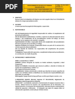 Procedimiento Escrito de Trabajo Seguro (Pets) Construccion Y Mantenimiento de Cunetas Con Equipo Minicargador