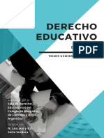 Derecho Educativo #1 PDF