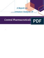 Central Pharmaceuticals Limited: A Report On Performance Analysis of