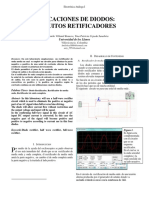 Aplicaciones de Diodos Circuito Retificador