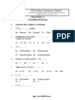 MCQs Short Questions Math FSC Part1