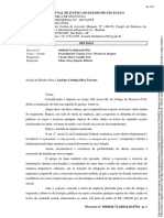 Tribunal de Justiça Do Estado de São Paulo: Processo Nº: Classe - Assunto Requerente: Requerido