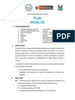 Plan de Trabajo Biblioteca Escolar