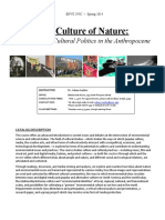 The Culture of Nature 2014 Syllabus