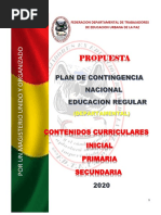 Plan de Contingencia Educativa PDF