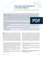 Influence of Application Time and Etching Mode of Universal Adhesives On Enamel Adhesion PDF