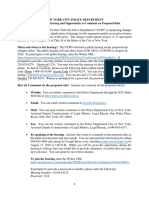 NYPD Proposed Amendment of Rules For Suspension or Revocation of Press Credentials - Certified - 7-14-20