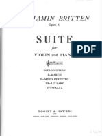 Britten Suite For Violin and Piano Op6 PDF