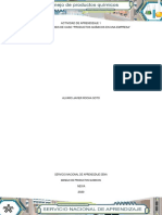 Analisis de Caso Productos Quimicos en Una Empresa