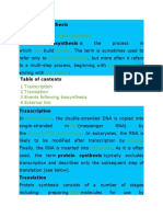 Protein Biosynthesis