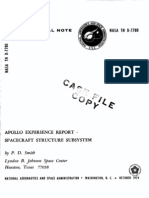 Apollo Experience Report Spacecraft Structure Subsystem