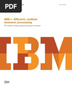 IBM I-Efficient, Resilient Business Processing: The Industry's Leading Integrated Operating Environment