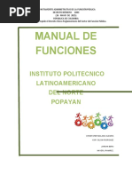 MANUAL DE FUNCIONES Plitecnico