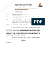 Informe Nº19 Aprobacion de Presupuesto Analitico