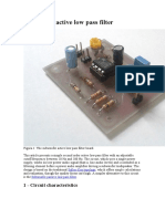 Subwoofer Active Low Pass Filter