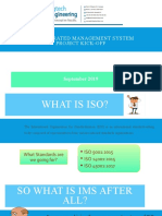 ISO Integrated Management System Sept 2019