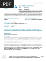 Airworthiness Directive: Design Approval Holder's Name: Type/Model Designation(s)