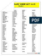 Vocabulary Word List 1