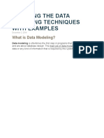 Learning The Data Modeling Techniques With Examples