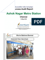 Ashok Nagar Metro Station Chennai AIC Access Audit Report