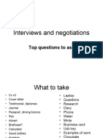 Interviews and Negotiations: Top Questions To Ask