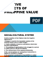 Positive Aspects of Phil. Values