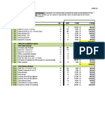 Estructura de Costos Urbanización Subterránea