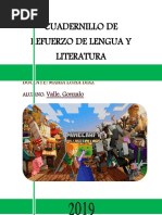 Cuadernillo de Refuerzo de Lengua y Literatura