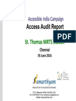 15 - Chennai Metro Station - ST - Thomas Mount-Chennai Access Audit Report AIC