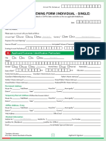 Account Opening Form (Individual - Single) : A. Applicant/Customer Identification Particulars